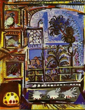  Atelier Tableaux - L atelier Les pigeons IIII 1957 cubiste